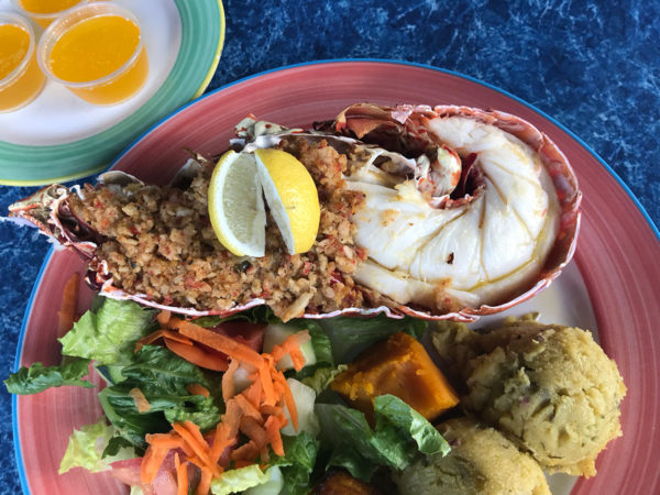 Caribbean Lobster with Crabmeat Stuffing