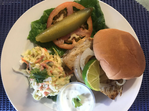 Grilled Mahi Mahi Sandwich